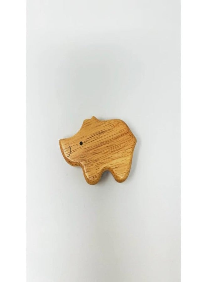 Brainsmith Safari Shakers - Set of 3 Premium Wooden Animal Rattles for Babies & Toddlers | Safe, Eco-Friendly Musical Toys for Sensory & Auditory Development | Lightweight, Easy to Hold, 1+ Years - Image 3